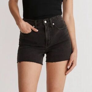 Madewell High-Rise Denim Shorts- Lunar Wash